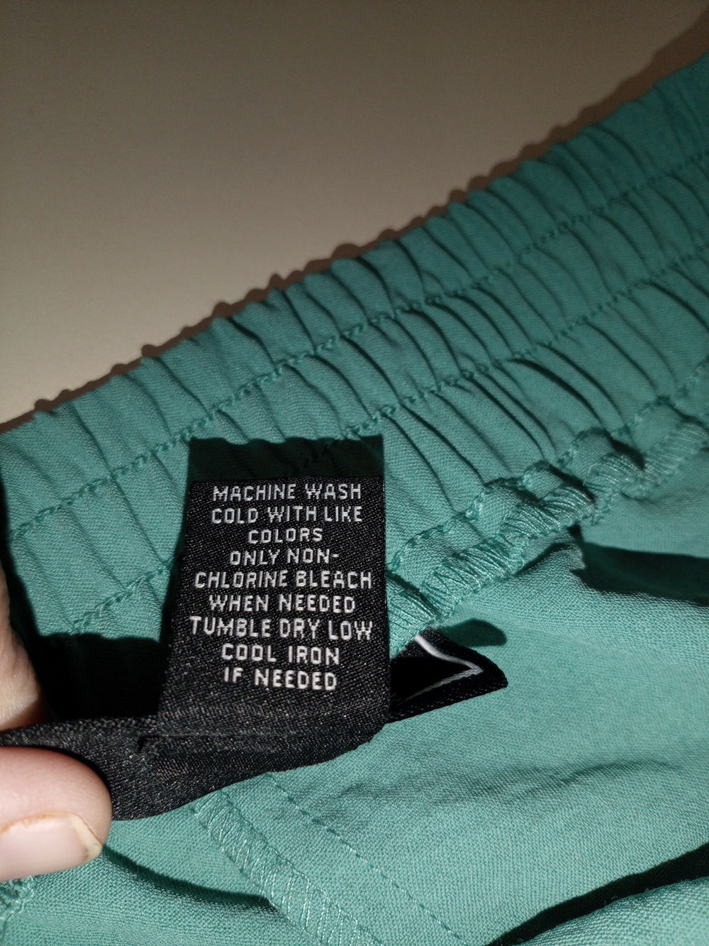 Women's Wide-Leg Drawstring Pants in Teal - Picture 4 of 4